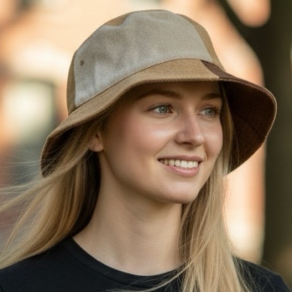 Urban Outfitters Micro Suede Patchwork Bucket Hat main image 7